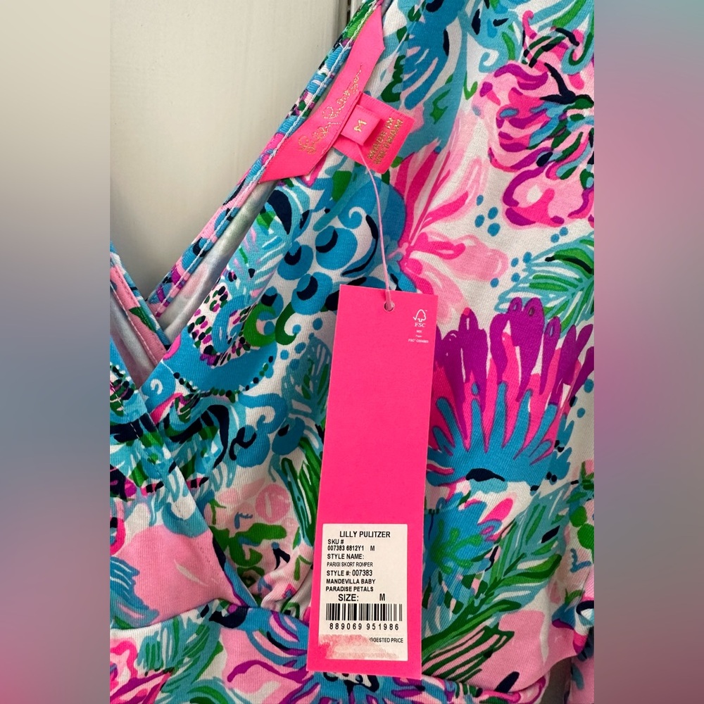 NWT Lilly Pulitzer Parigi Skort Romper NEW - Picture 4 of 7